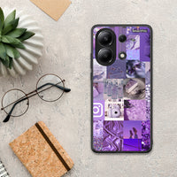 Thumbnail for Purple Aesthetic Collage - Xiaomi Redmi Note 13 4G θήκη