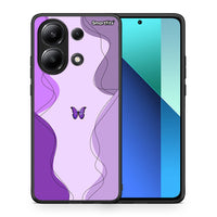 Thumbnail for Purple Mariposa - Xiaomi Redmi Note 13 4G θήκη