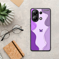 Thumbnail for Purple Mariposa - Xiaomi Redmi Note 13 4G θήκη