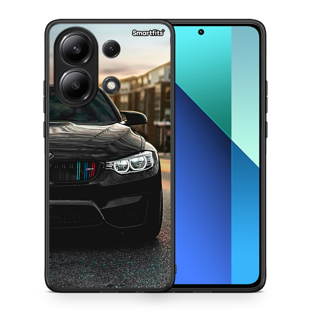 Θήκη Xiaomi Redmi Note 13 4G M3 Racing από τη Smartfits με σχέδιο στο πίσω μέρος και μαύρο περίβλημα | Xiaomi Redmi Note 13 4G M3 Racing case with colorful back and black bezels