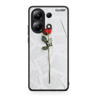 Thumbnail for Xiaomi Redmi Note 13 4G Red Rose θήκη από τη Smartfits με σχέδιο στο πίσω μέρος και μαύρο περίβλημα | Smartphone case with colorful back and black bezels by Smartfits