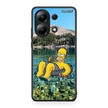 Xiaomi Redmi Note 13 4G Summer Happiness Θήκη από τη Smartfits με σχέδιο στο πίσω μέρος και μαύρο περίβλημα | Smartphone case with colorful back and black bezels by Smartfits