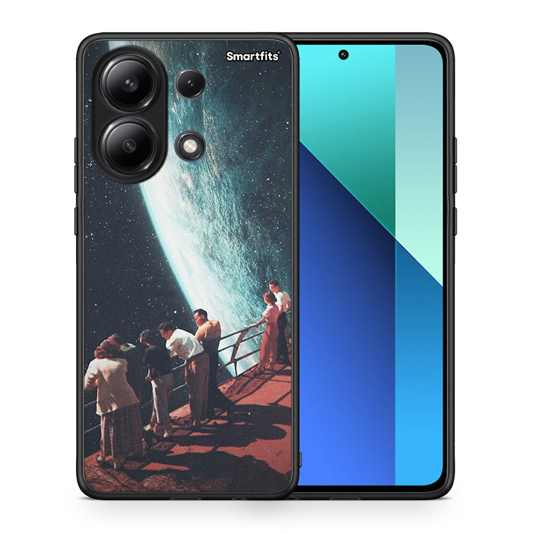 Θήκη Xiaomi Redmi Note 13 4G Surreal View από τη Smartfits με σχέδιο στο πίσω μέρος και μαύρο περίβλημα | Xiaomi Redmi Note 13 4G Surreal View case with colorful back and black bezels