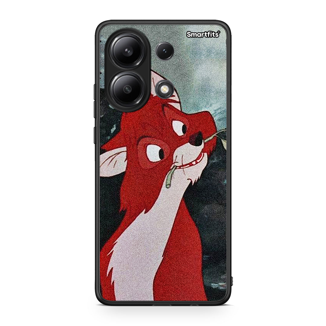 Xiaomi Redmi Note 13 4G Tod And Vixey Love 1 θήκη από τη Smartfits με σχέδιο στο πίσω μέρος και μαύρο περίβλημα | Smartphone case with colorful back and black bezels by Smartfits