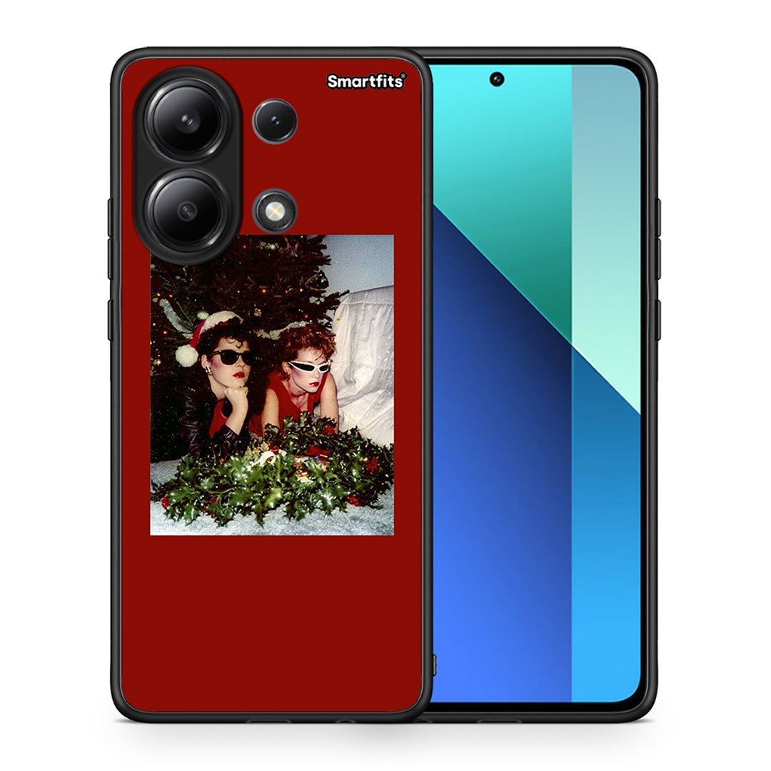 Θήκη Xiaomi Redmi Note 13 4G Waiting For Xmas από τη Smartfits με σχέδιο στο πίσω μέρος και μαύρο περίβλημα | Xiaomi Redmi Note 13 4G Waiting For Xmas case with colorful back and black bezels
