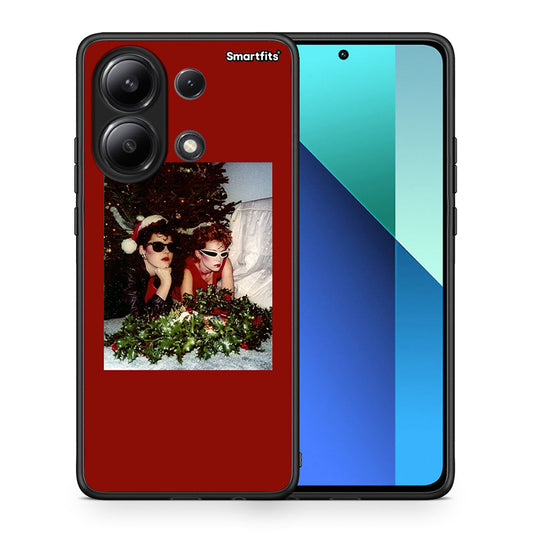 Θήκη Xiaomi Redmi Note 13 4G Waiting For Xmas από τη Smartfits με σχέδιο στο πίσω μέρος και μαύρο περίβλημα | Xiaomi Redmi Note 13 4G Waiting For Xmas case with colorful back and black bezels