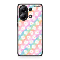 Thumbnail for Xiaomi Redmi Note 13 4G White Daisies θήκη από τη Smartfits με σχέδιο στο πίσω μέρος και μαύρο περίβλημα | Smartphone case with colorful back and black bezels by Smartfits