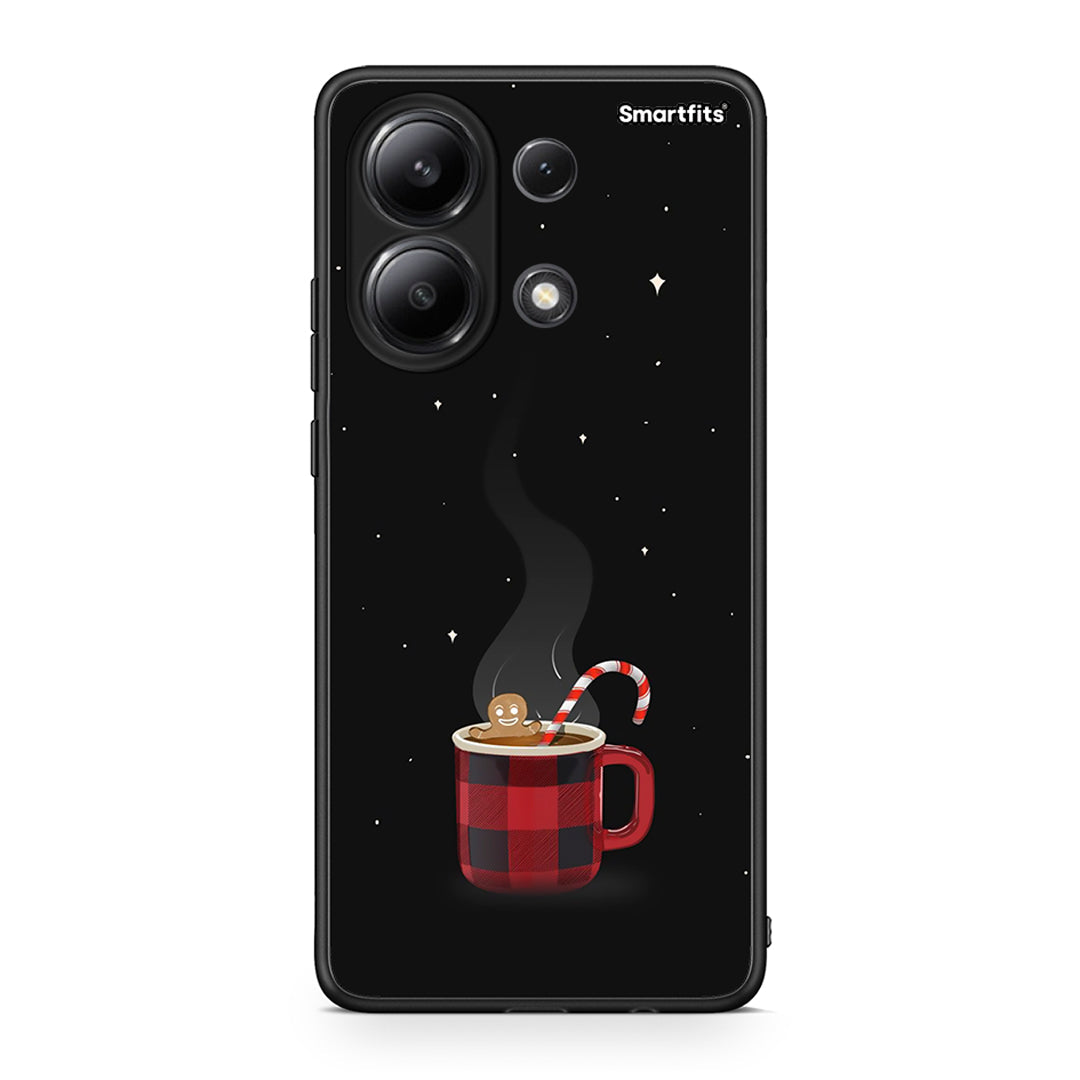 Xiaomi Redmi Note 13 4G Xmas Bathing θήκη από τη Smartfits με σχέδιο στο πίσω μέρος και μαύρο περίβλημα | Smartphone case with colorful back and black bezels by Smartfits