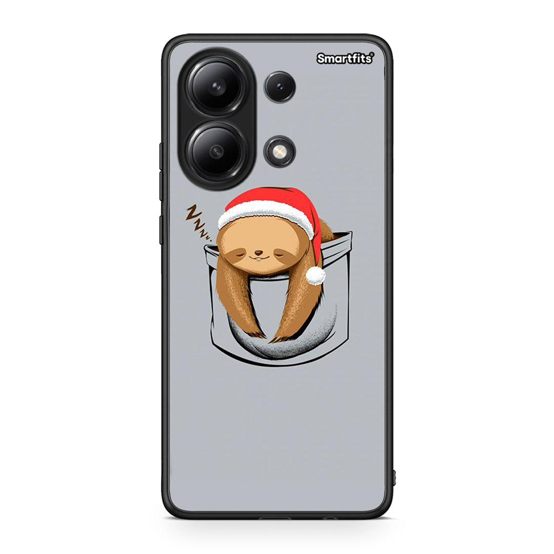 Xiaomi Redmi Note 13 4G Xmas Zzzz θήκη από τη Smartfits με σχέδιο στο πίσω μέρος και μαύρο περίβλημα | Smartphone case with colorful back and black bezels by Smartfits