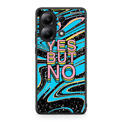 Xiaomi Redmi Note 13 4G Yes But No θήκη από τη Smartfits με σχέδιο στο πίσω μέρος και μαύρο περίβλημα | Smartphone case with colorful back and black bezels by Smartfits