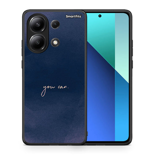 Θήκη Xiaomi Redmi Note 13 4G You Can από τη Smartfits με σχέδιο στο πίσω μέρος και μαύρο περίβλημα | Xiaomi Redmi Note 13 4G You Can case with colorful back and black bezels