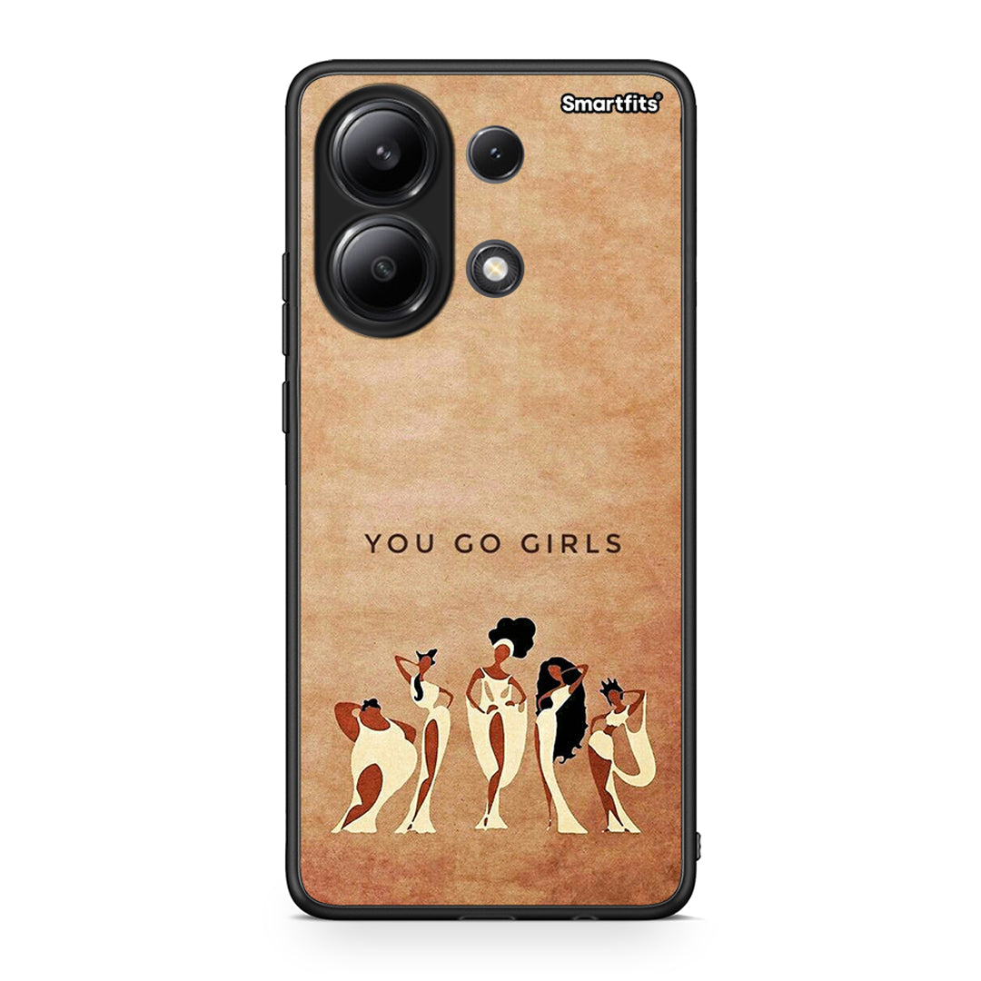 Xiaomi Redmi Note 13 4G You Go Girl θήκη από τη Smartfits με σχέδιο στο πίσω μέρος και μαύρο περίβλημα | Smartphone case with colorful back and black bezels by Smartfits