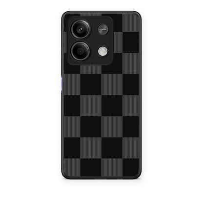 Θήκη Xiaomi Redmi Note 13 5G Black and Charcoal Striped Checks από τη Smartfits με σχέδιο στο πίσω μέρος και μαύρο περίβλημα | Xiaomi Redmi Note 13 5G Black and Charcoal Striped Checks case with colorful back and black bezels