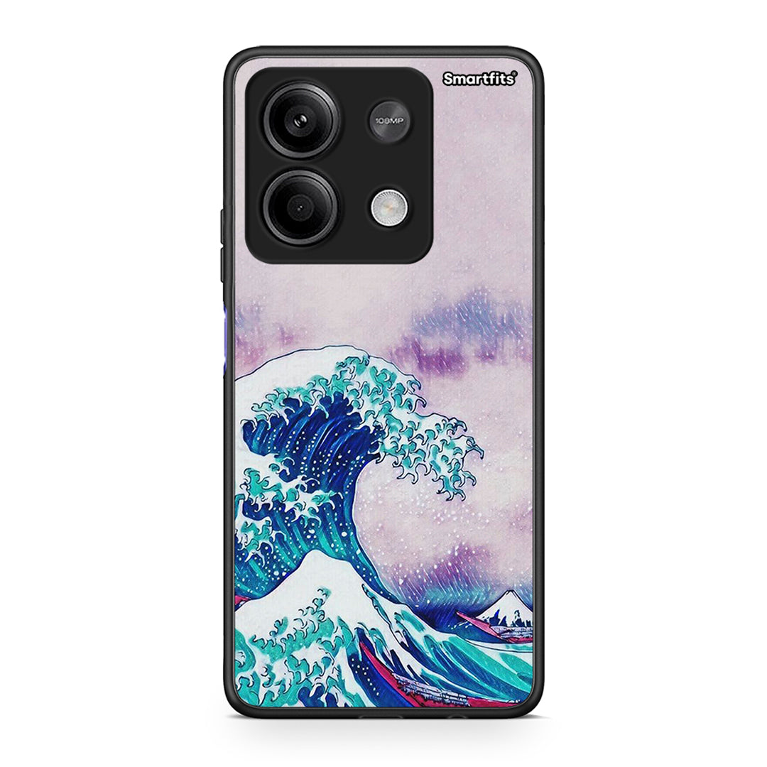 Xiaomi Redmi Note 13 5G Blue Waves θήκη από τη Smartfits με σχέδιο στο πίσω μέρος και μαύρο περίβλημα | Smartphone case with colorful back and black bezels by Smartfits