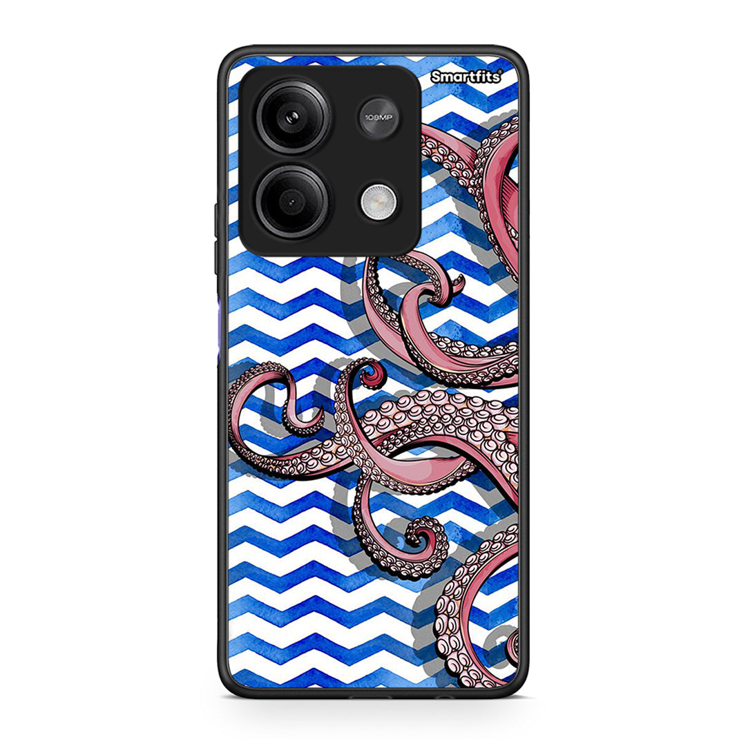 Xiaomi Redmi Note 13 5G Chevron Devilfish θήκη από τη Smartfits με σχέδιο στο πίσω μέρος και μαύρο περίβλημα | Smartphone case with colorful back and black bezels by Smartfits