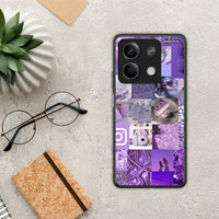 Thumbnail for Purple Aesthetic Collage - Xiaomi Redmi Note 13 5G θήκη