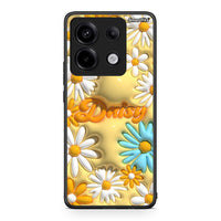 Thumbnail for Xiaomi Redmi Note 13 Pro 5G Bubble Daisies θήκη από τη Smartfits με σχέδιο στο πίσω μέρος και μαύρο περίβλημα | Smartphone case with colorful back and black bezels by Smartfits