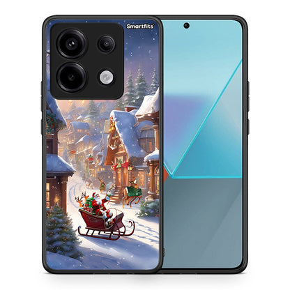 Θήκη Xiaomi Redmi Note 13 Pro 5G Christmas Snow από τη Smartfits με σχέδιο στο πίσω μέρος και μαύρο περίβλημα | Xiaomi Redmi Note 13 Pro 5G Christmas Snow case with colorful back and black bezels