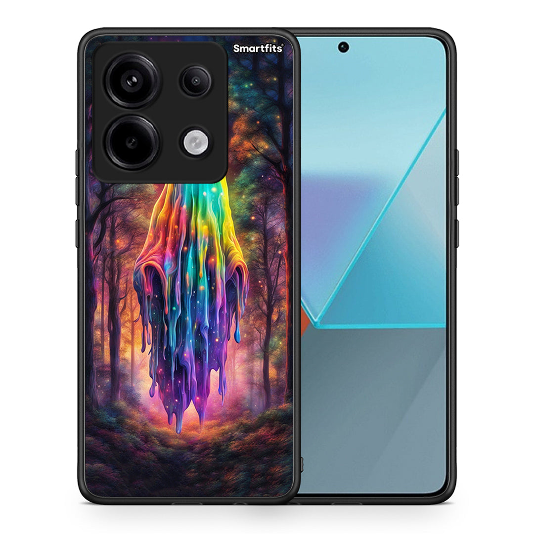 Θήκη Xiaomi Redmi Note 13 Pro 5G Halloween Ghost από τη Smartfits με σχέδιο στο πίσω μέρος και μαύρο περίβλημα | Xiaomi Redmi Note 13 Pro 5G Halloween Ghost case with colorful back and black bezels