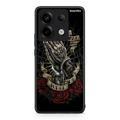 Xiaomi Redmi Note 13 Pro 5G Judge By God θήκη από τη Smartfits με σχέδιο στο πίσω μέρος και μαύρο περίβλημα | Smartphone case with colorful back and black bezels by Smartfits