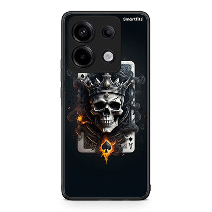 Xiaomi Redmi Note 13 Pro 5G Skull King Ace θήκη από τη Smartfits με σχέδιο στο πίσω μέρος και μαύρο περίβλημα | Smartphone case with colorful back and black bezels by Smartfits
