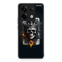 Thumbnail for Xiaomi Redmi Note 13 Pro 5G Skull King Ace θήκη από τη Smartfits με σχέδιο στο πίσω μέρος και μαύρο περίβλημα | Smartphone case with colorful back and black bezels by Smartfits