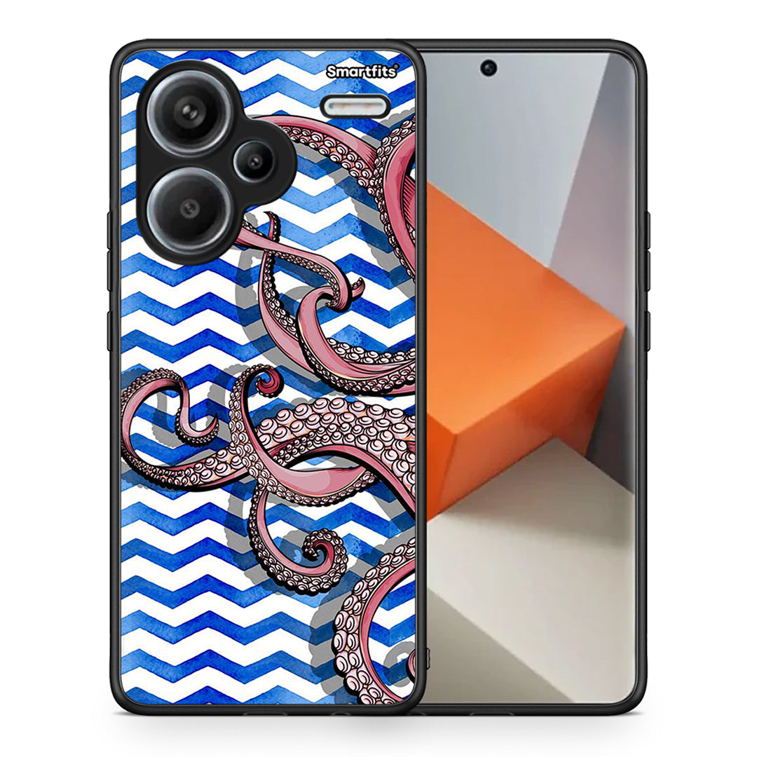 Θήκη Xiaomi Redmi Note 13 Pro Plus 5G Chevron Devilfish από τη Smartfits με σχέδιο στο πίσω μέρος και μαύρο περίβλημα | Xiaomi Redmi Note 13 Pro Plus 5G Chevron Devilfish case with colorful back and black bezels