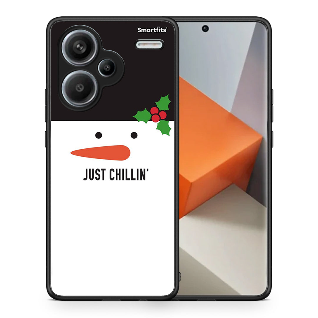 Θήκη Xiaomi Redmi Note 13 Pro Plus 5G Christmas Chillin από τη Smartfits με σχέδιο στο πίσω μέρος και μαύρο περίβλημα | Xiaomi Redmi Note 13 Pro Plus 5G Christmas Chillin case with colorful back and black bezels