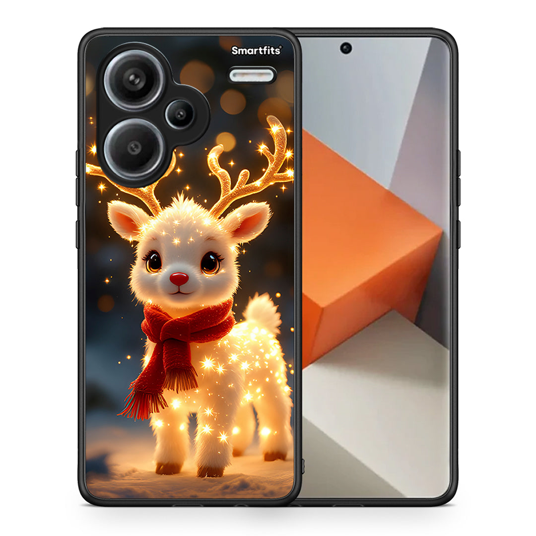 Θήκη Xiaomi Redmi Note 13 Pro Plus 5G Christmas Cutie από τη Smartfits με σχέδιο στο πίσω μέρος και μαύρο περίβλημα | Xiaomi Redmi Note 13 Pro Plus 5G Christmas Cutie case with colorful back and black bezels