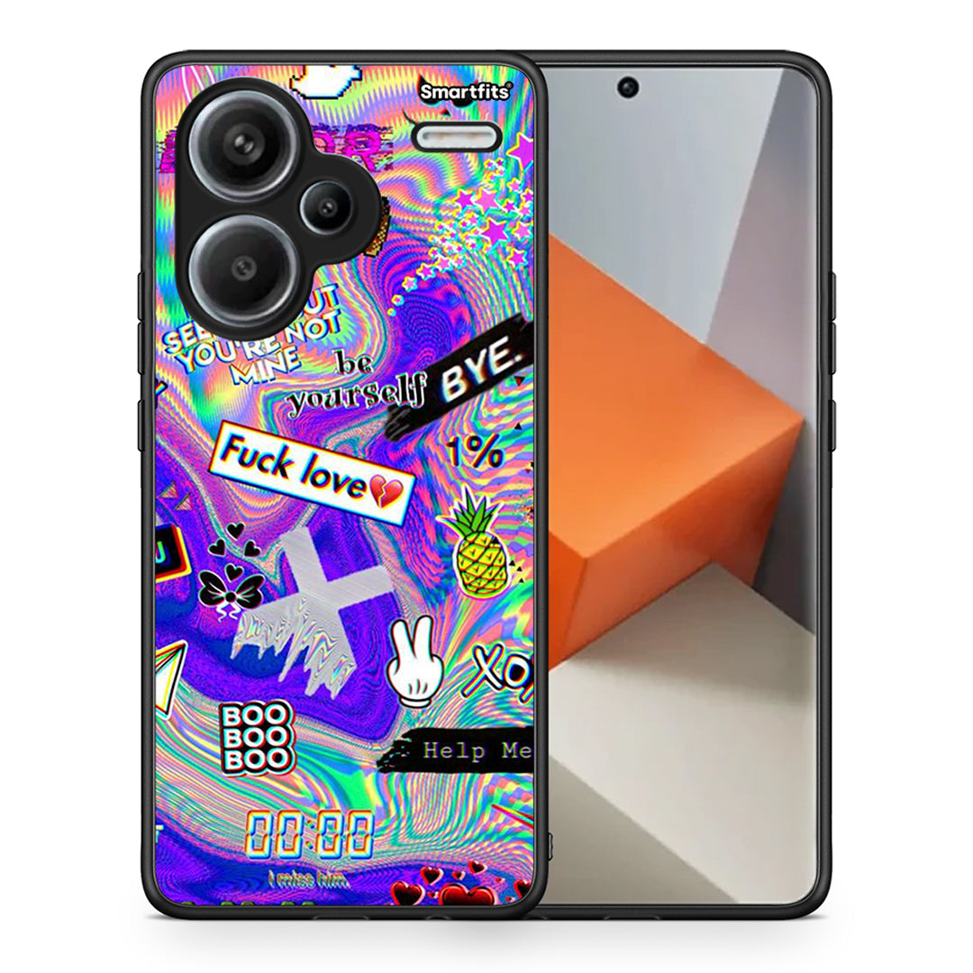 Θήκη Xiaomi Redmi Note 13 Pro Plus 5G Game Over από τη Smartfits με σχέδιο στο πίσω μέρος και μαύρο περίβλημα | Xiaomi Redmi Note 13 Pro Plus 5G Game Over case with colorful back and black bezels