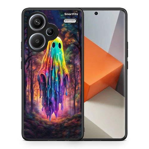 Θήκη Xiaomi Redmi Note 13 Pro Plus 5G Halloween Ghost από τη Smartfits με σχέδιο στο πίσω μέρος και μαύρο περίβλημα | Xiaomi Redmi Note 13 Pro Plus 5G Halloween Ghost case with colorful back and black bezels