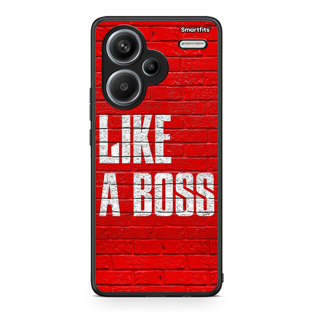 Xiaomi Redmi Note 13 Pro Plus 5G Like A Boss θήκη από τη Smartfits με σχέδιο στο πίσω μέρος και μαύρο περίβλημα | Smartphone case with colorful back and black bezels by Smartfits