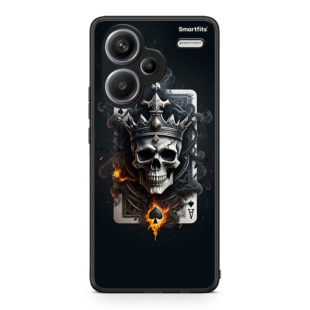 Xiaomi Redmi Note 13 Pro Plus 5G Skull King Ace θήκη από τη Smartfits με σχέδιο στο πίσω μέρος και μαύρο περίβλημα | Smartphone case with colorful back and black bezels by Smartfits