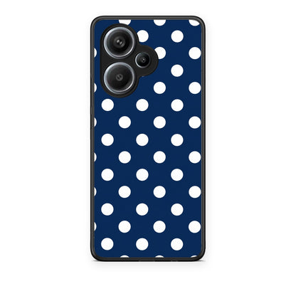Θήκη Xiaomi Redmi Note 13 Pro Plus 5G White Large Polka Dots on Navy από τη Smartfits με σχέδιο στο πίσω μέρος και μαύρο περίβλημα | Xiaomi Redmi Note 13 Pro Plus 5G White Large Polka Dots on Navy case with colorful back and black bezels