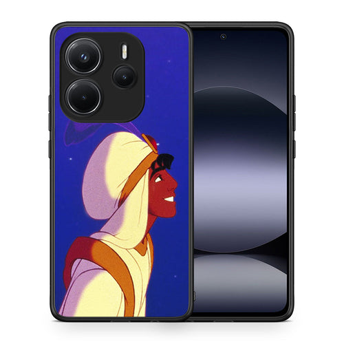 Θήκη Xiaomi Redmi Note 14 4G Alladin And Jasmine Love 1 από τη Smartfits με σχέδιο στο πίσω μέρος και μαύρο περίβλημα | Xiaomi Redmi Note 14 4G Alladin And Jasmine Love 1 case with colorful back and black bezels