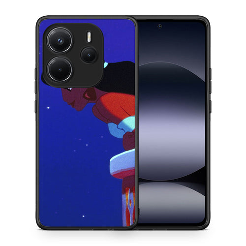 Θήκη Xiaomi Redmi Note 14 4G Alladin And Jasmine Love 2 από τη Smartfits με σχέδιο στο πίσω μέρος και μαύρο περίβλημα | Xiaomi Redmi Note 14 4G Alladin And Jasmine Love 2 case with colorful back and black bezels