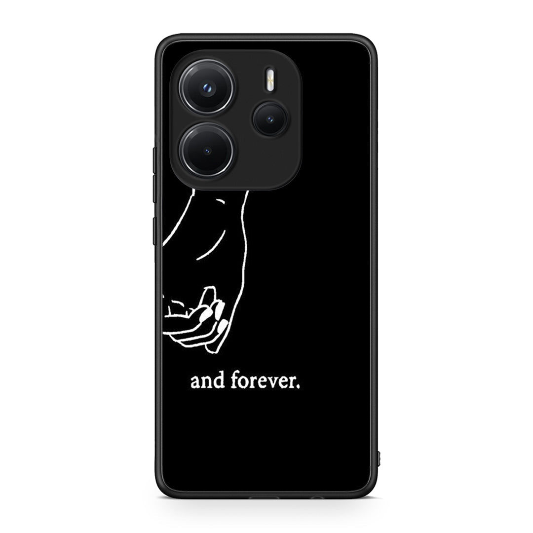 Xiaomi Redmi Note 14 4G Always & Forever 2 Θήκη Αγίου Βαλεντίνου από τη Smartfits με σχέδιο στο πίσω μέρος και μαύρο περίβλημα | Smartphone case with colorful back and black bezels by Smartfits