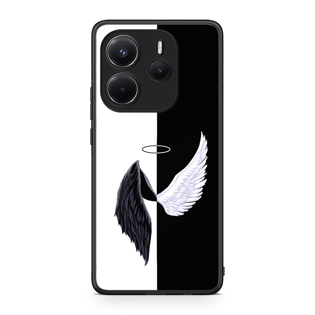 Xiaomi Redmi Note 14 4G Angels Demons θήκη από τη Smartfits με σχέδιο στο πίσω μέρος και μαύρο περίβλημα | Smartphone case with colorful back and black bezels by Smartfits