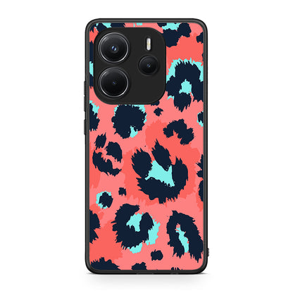 22 - Xiaomi Redmi Note 14 4G Pink Leopard Animal case, cover, bumper