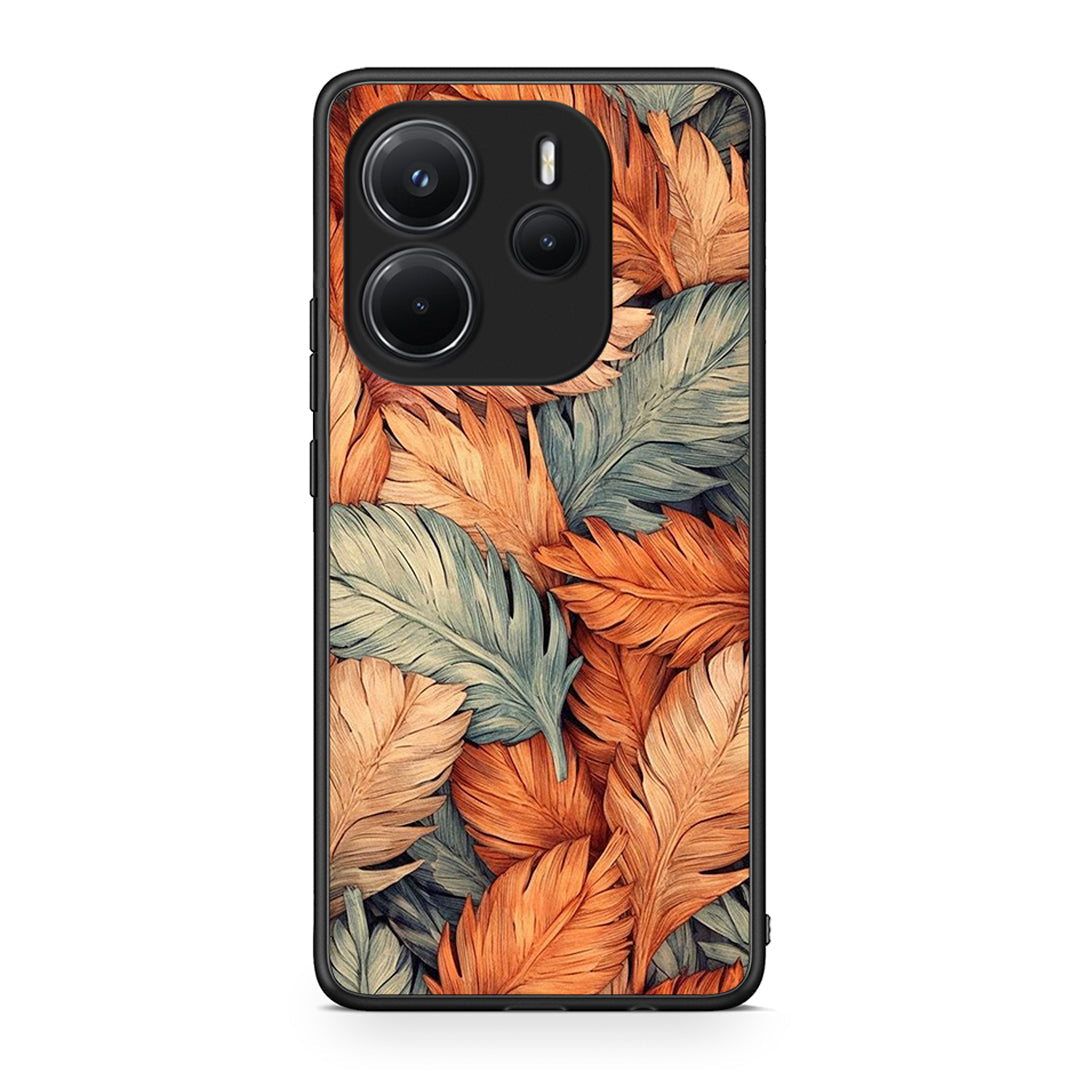 Xiaomi Redmi Note 14 4G Autumn Leaves Θήκη από τη Smartfits με σχέδιο στο πίσω μέρος και μαύρο περίβλημα | Smartphone case with colorful back and black bezels by Smartfits