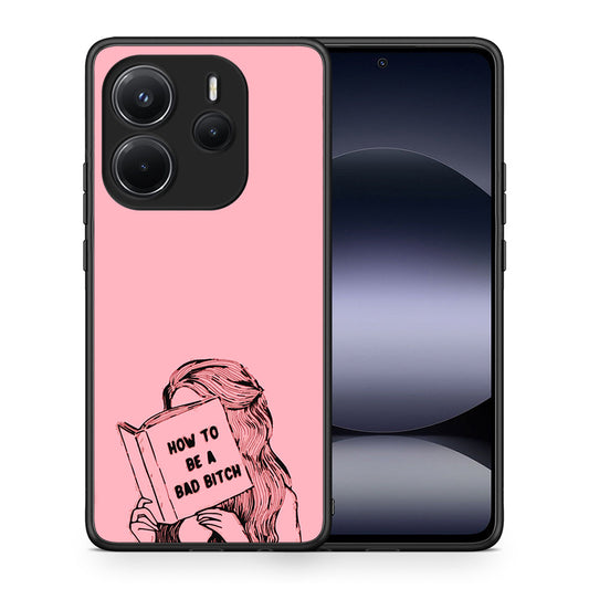 Θήκη Xiaomi Redmi Note 14 4G Bad Bitch από τη Smartfits με σχέδιο στο πίσω μέρος και μαύρο περίβλημα | Xiaomi Redmi Note 14 4G Bad Bitch case with colorful back and black bezels