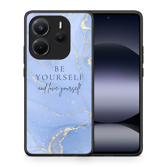 Θήκη Xiaomi Redmi Note 14 4G Be Yourself από τη Smartfits με σχέδιο στο πίσω μέρος και μαύρο περίβλημα | Xiaomi Redmi Note 14 4G Be Yourself case with colorful back and black bezels