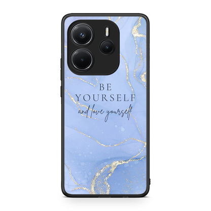 Xiaomi Redmi Note 14 4G Be Yourself θήκη από τη Smartfits με σχέδιο στο πίσω μέρος και μαύρο περίβλημα | Smartphone case with colorful back and black bezels by Smartfits