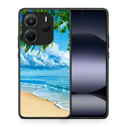Θήκη Xiaomi Redmi Note 14 4G Beautiful Beach από τη Smartfits με σχέδιο στο πίσω μέρος και μαύρο περίβλημα | Xiaomi Redmi Note 14 4G Beautiful Beach case with colorful back and black bezels