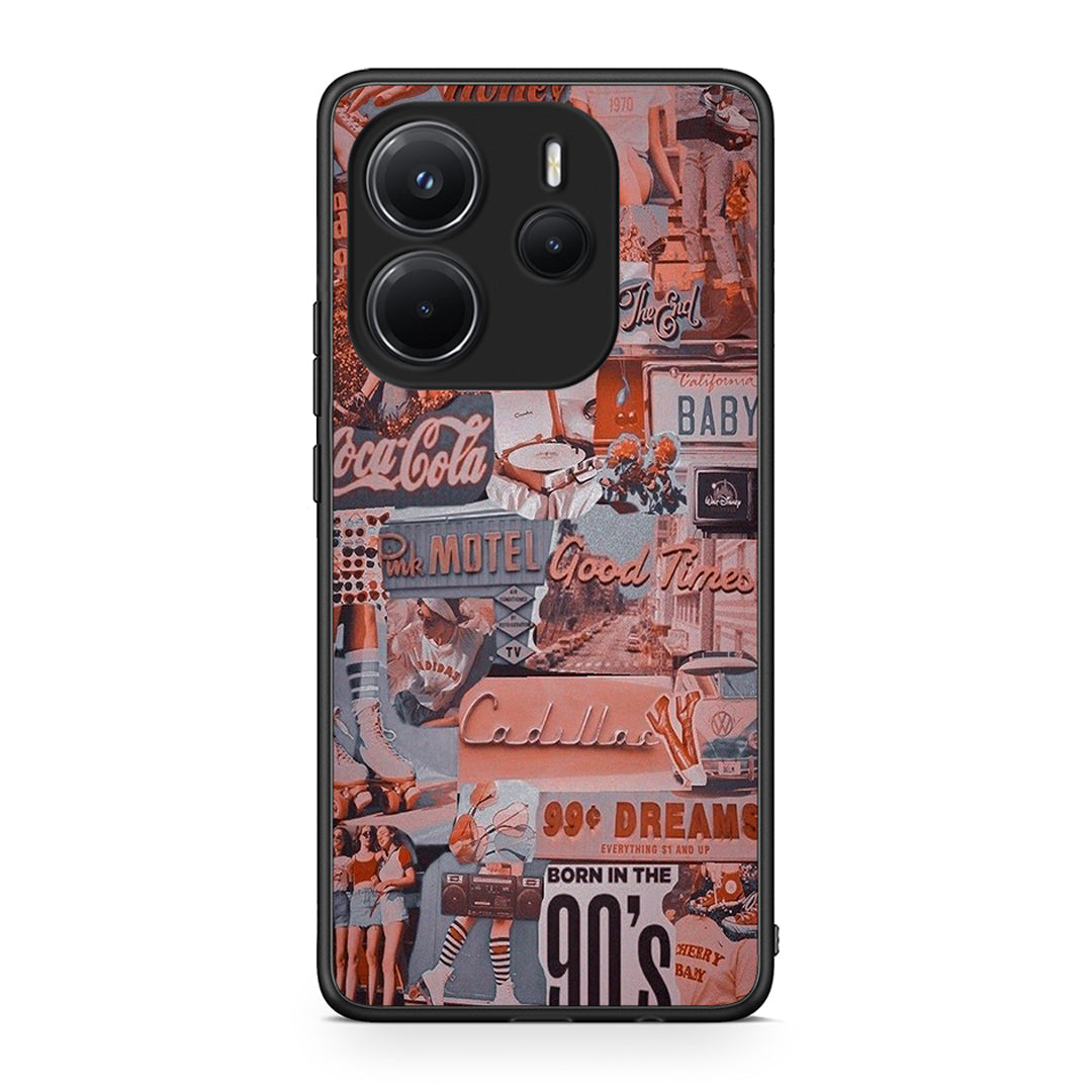 Xiaomi Redmi Note 14 4G Born In 90s θήκη από τη Smartfits με σχέδιο στο πίσω μέρος και μαύρο περίβλημα | Smartphone case with colorful back and black bezels by Smartfits