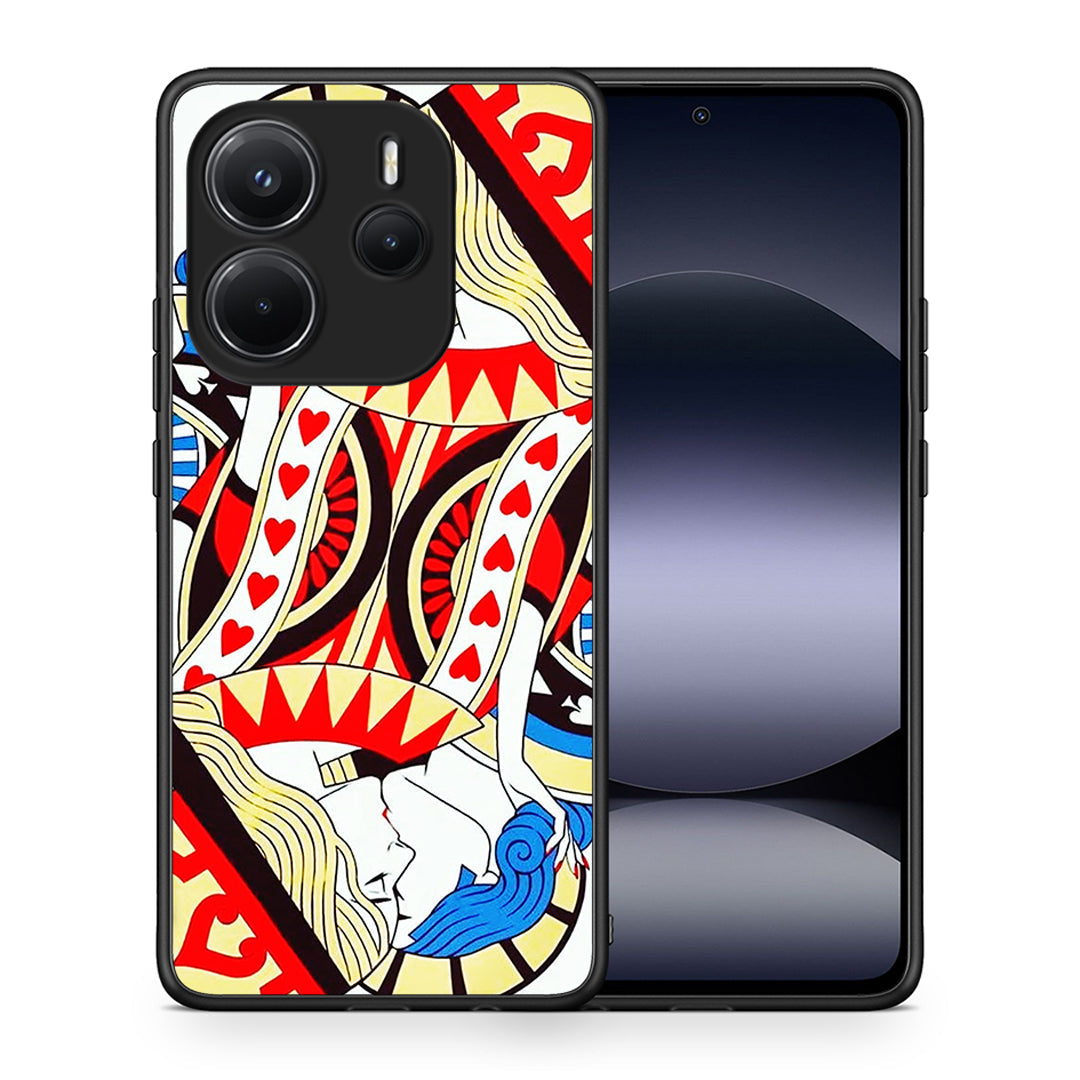 Θήκη Xiaomi Redmi Note 14 4G Card Love από τη Smartfits με σχέδιο στο πίσω μέρος και μαύρο περίβλημα | Xiaomi Redmi Note 14 4G Card Love case with colorful back and black bezels