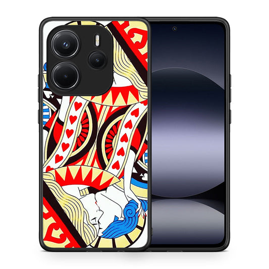 Θήκη Xiaomi Redmi Note 14 4G Card Love από τη Smartfits με σχέδιο στο πίσω μέρος και μαύρο περίβλημα | Xiaomi Redmi Note 14 4G Card Love case with colorful back and black bezels