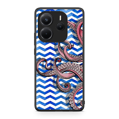 Xiaomi Redmi Note 14 4G Chevron Devilfish θήκη από τη Smartfits με σχέδιο στο πίσω μέρος και μαύρο περίβλημα | Smartphone case with colorful back and black bezels by Smartfits