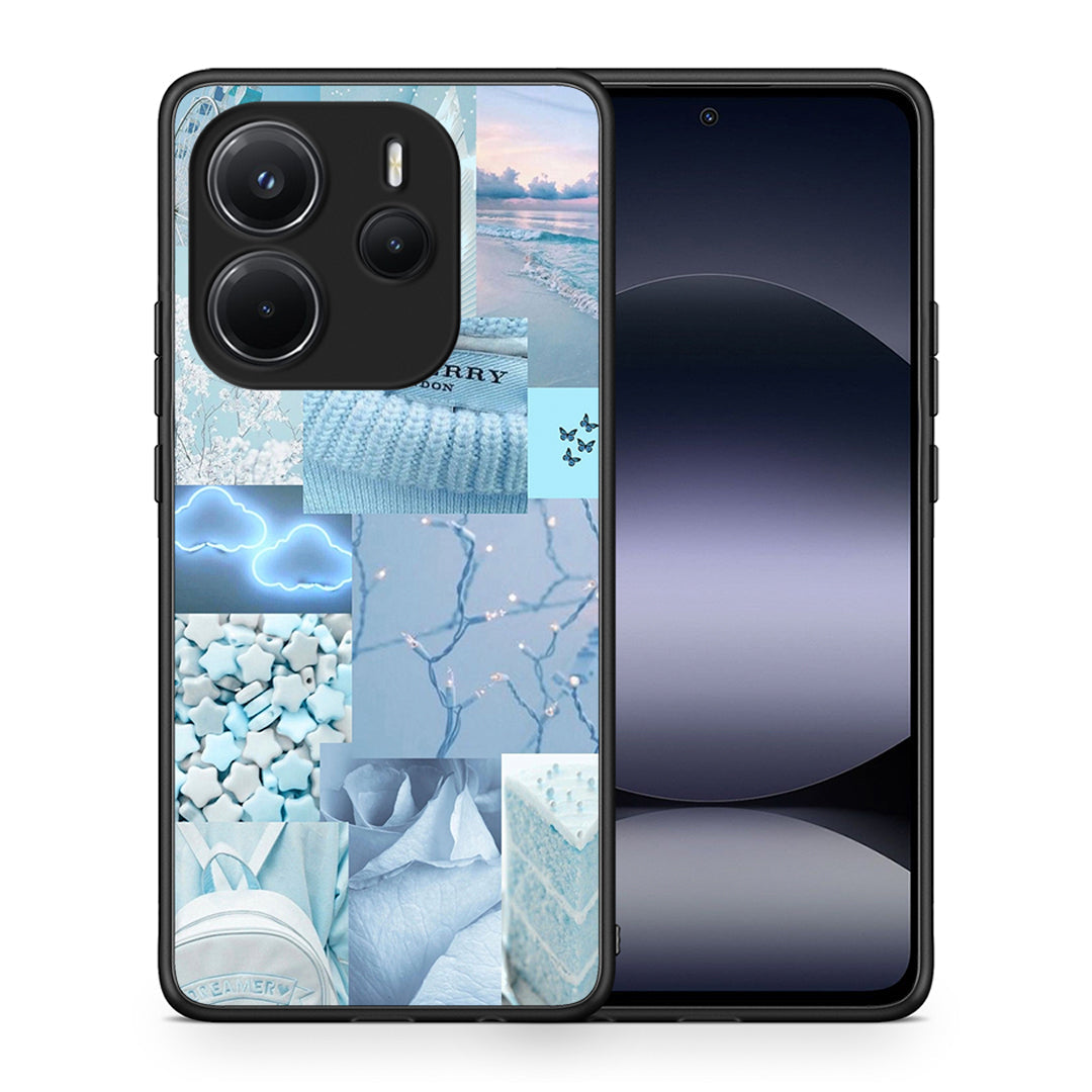 Θήκη Xiaomi Redmi Note 14 4G Ciel Aesthetic Collage από τη Smartfits με σχέδιο στο πίσω μέρος και μαύρο περίβλημα | Xiaomi Redmi Note 14 4G Ciel Aesthetic Collage case with colorful back and black bezels