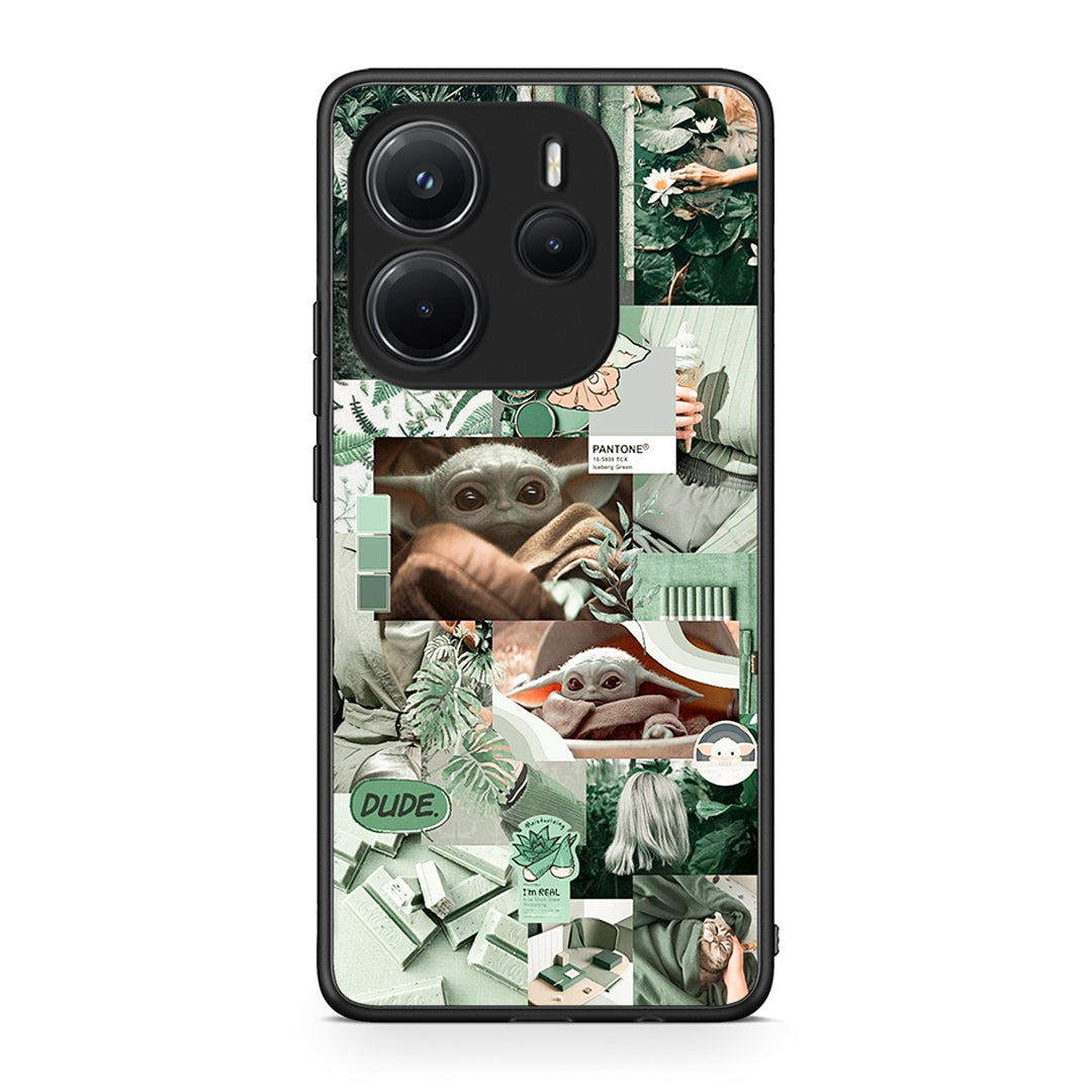 Xiaomi Redmi Note 14 4G Collage Dude Θήκη Αγίου Βαλεντίνου από τη Smartfits με σχέδιο στο πίσω μέρος και μαύρο περίβλημα | Smartphone case with colorful back and black bezels by Smartfits